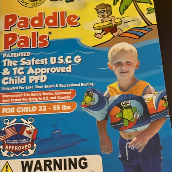 Body Glove Kids Swim Vest - Blue and Yellow - Picture 2 of 6